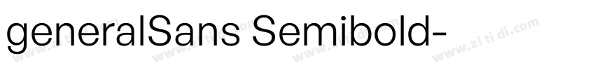 generalSans Semibold字体转换